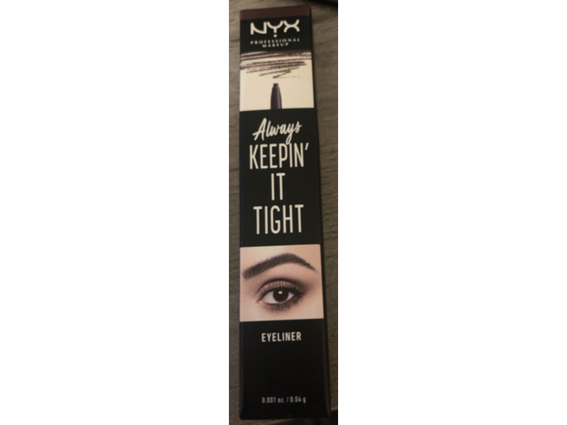NYX Always Keepin It Tight Eyeliner, Brown, 0.001 oz/0.04 g