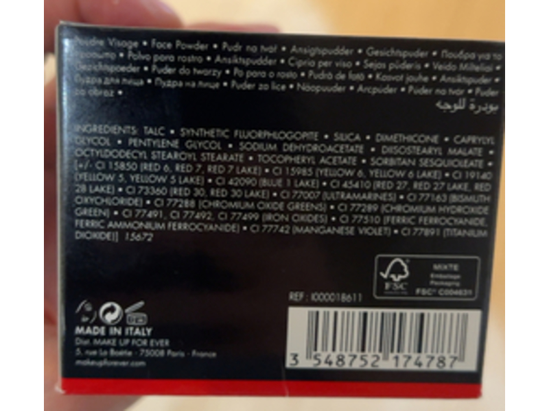 Make For Ever Ultra HD Setting Powder, Pale Rose,0.56 oz/16 g