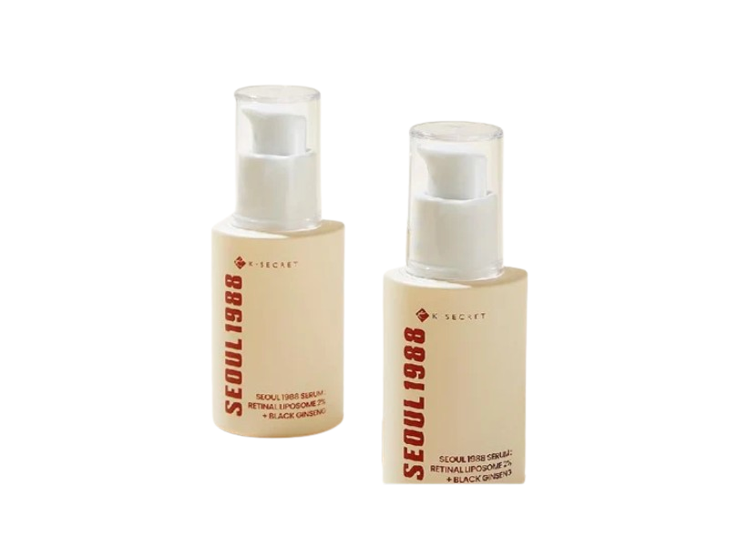 K-Secret Seoul 1988 Retinal Liposome 2%+Black Ginseng Serum, 1.69 fl oz/50 mL, Pack Of 2