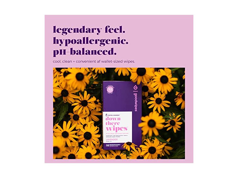 Goodwipes Down There Wipes, Lavender, 32 Wipes