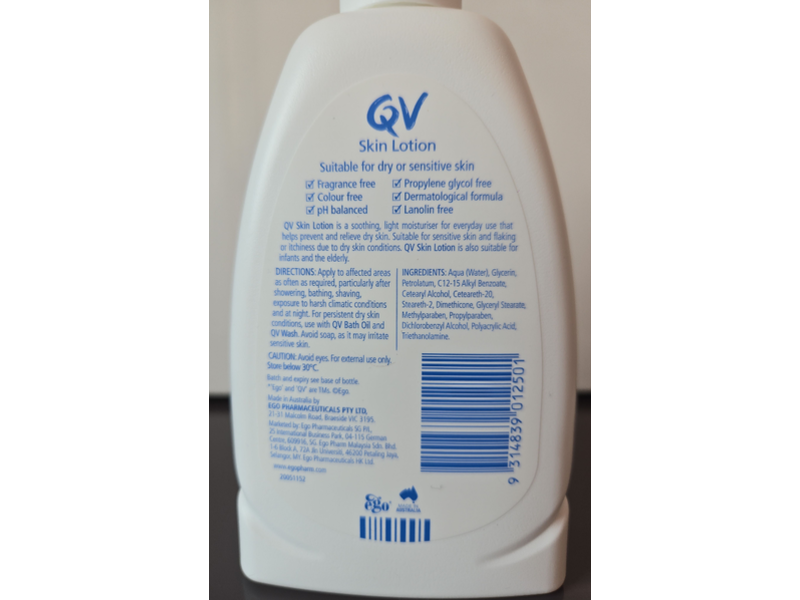 Ego Qv Skin Lotion, 250 mL