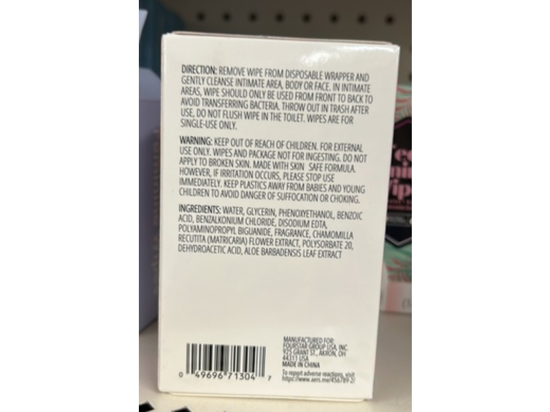b.pure Teen Feminie Wipes, 8 Count