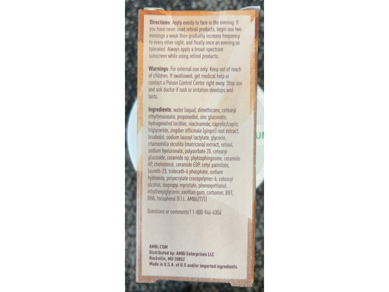 Ambi Even & Clear Fade Serum, Retinol, 1 fl oz/30 mL