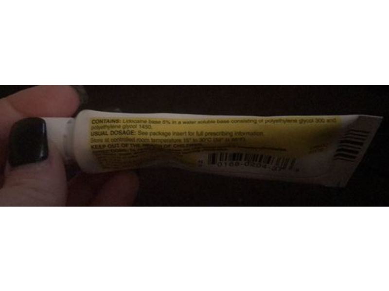 Lidocaine Ointment USP 5%, 36.44 g, Fougera (RX)