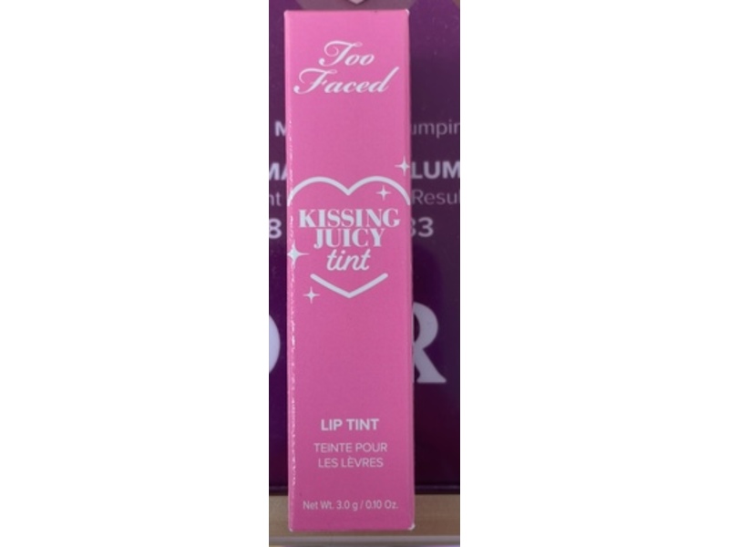 Too Faced Kissing Juicy Lip Tint, Strawberry Frosting, 0.10 oz/3 g