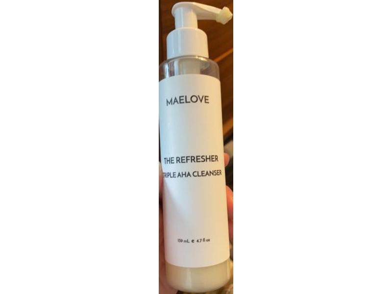 Maelove Skin The Refresher Triple Aha Cleanser, 4.7 fl oz/139 mL