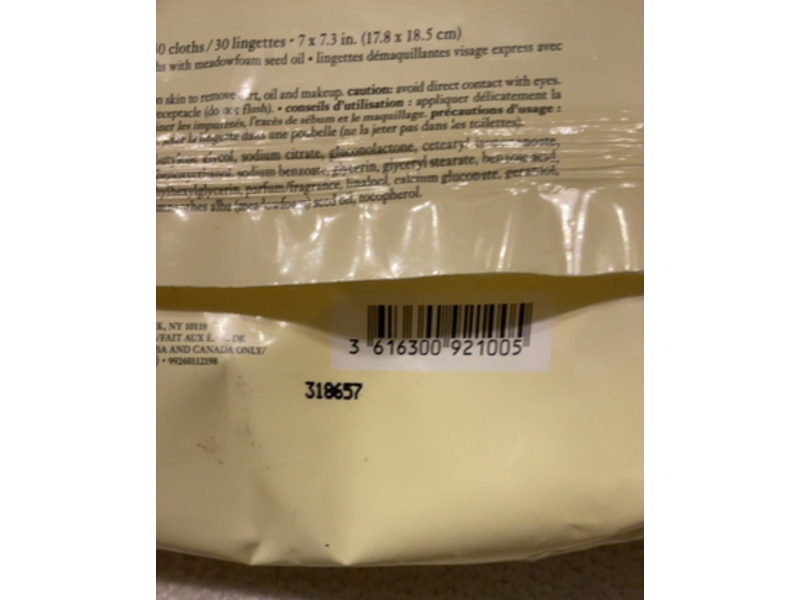 Philosophy Purity Made Simple One-Step Facial Cleansing Cloths, Meadowfoam Seed Oil, 30 Count