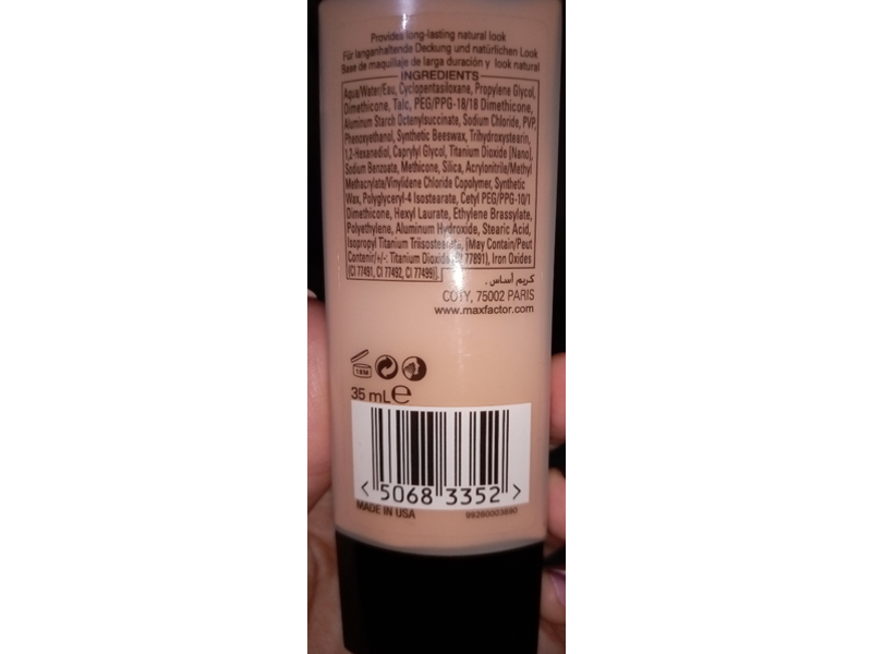 Max Factor Lasting Performance Foundation, 102 Patelle, 35 mL