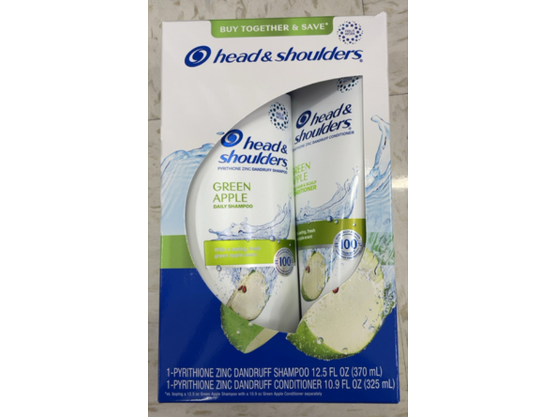 Head & Shoulders Dandruff Shampoo & Conditioner Dual, Green Apple