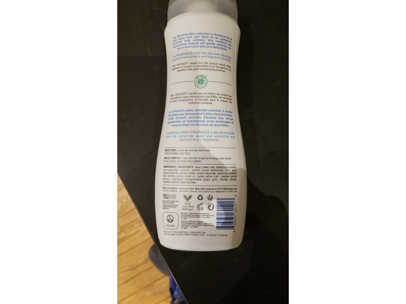 Attitude Natural Shower Gel, 16 fl oz