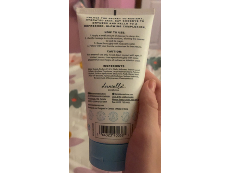 Dani Beauty Purify + Hydrate Hydro Jelly Cleanser, Hyaluronic Acid + Glacier Water, 6 fl oz/177 mL