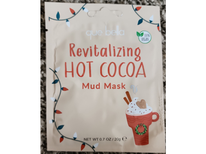 Que Bella Revitalizing Hot Cocoa Mud Mask, 0.7 oz/20 g
