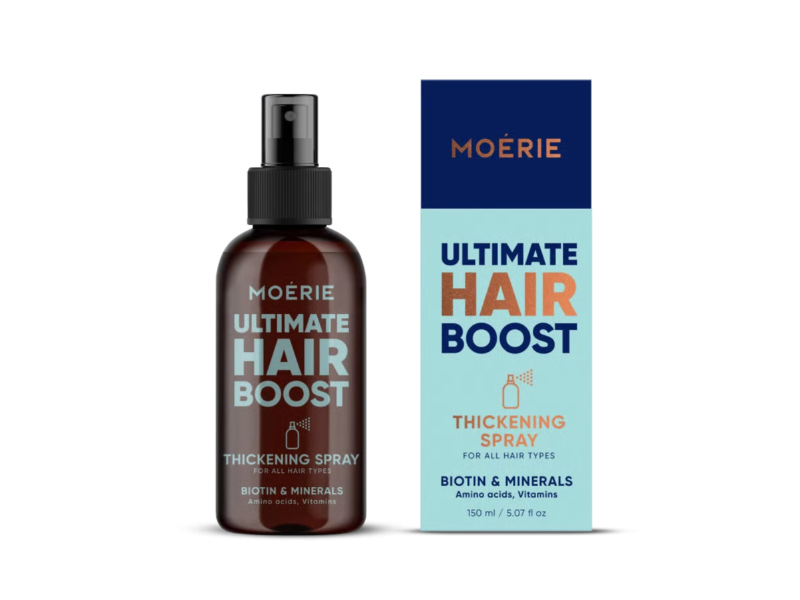 Moerie Ultimate Hair Boost Thickening Spray, Biotin & Minerals, 5.07 fl oz/150 mL