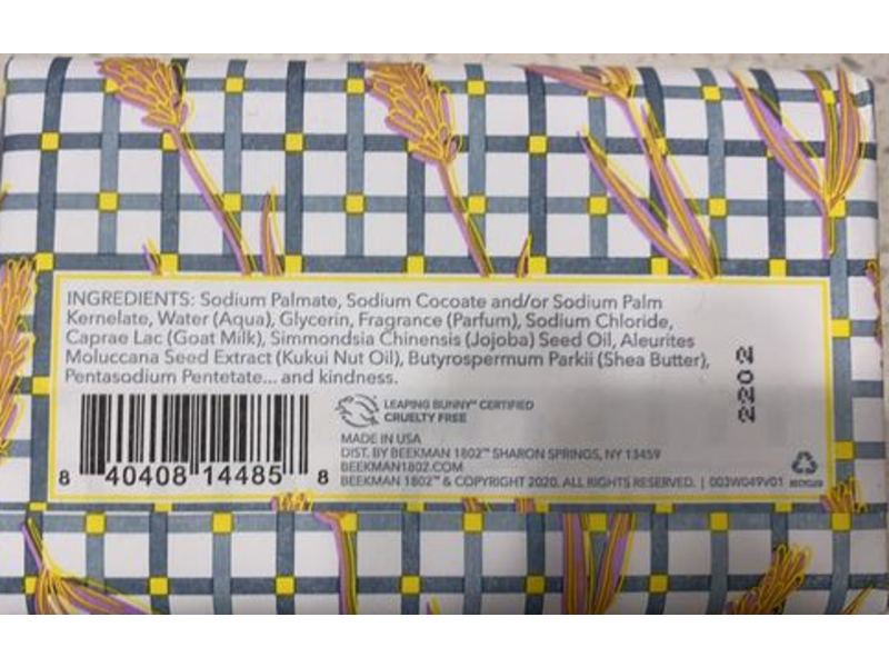 Beek Man Goat Milk Soap, Lavender, 9 oz