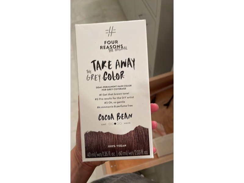 Four Reasons Take Away Color Demi-Permanent Hair Color Kit, Cocoa Bean-5.0 Brown