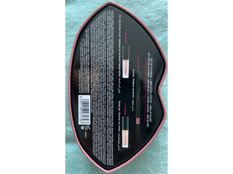 Huda Beauty Contour Strobe Lip Set, Muse & Angelic, Black, Assorted, Gray, 31 g