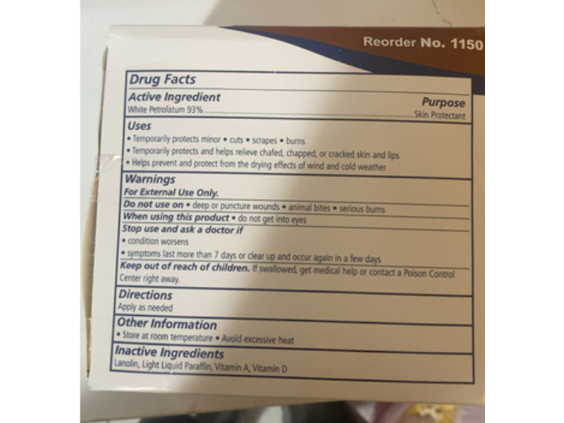 Dynarex Diaper Rash Ointment, Vitamins A & D, 5 g, 144 Count