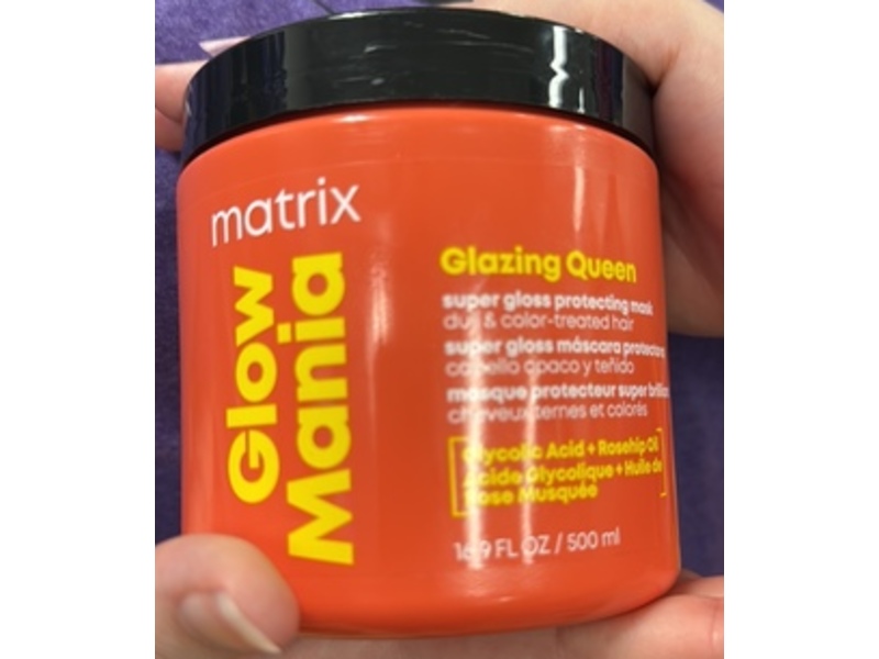 Matrix Glow Mania Glazing Queen Hair Mask, 16.9 fl oz/500 mL