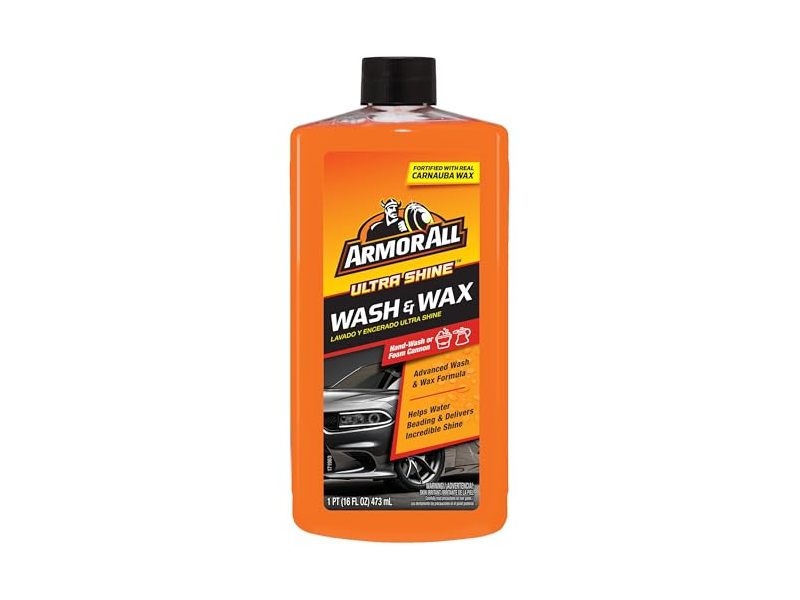 Armor All Ultra Shine Car Wash and Wax, 16 fl oz/473 mL