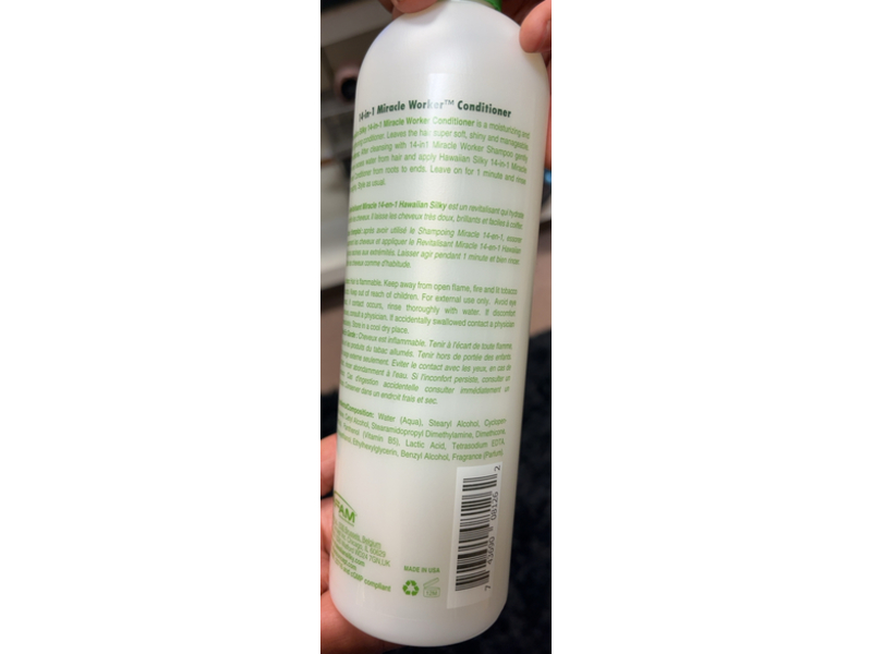 Hawaiian Silky 14-In-1 Miracle Worker Conditioner, 16 fl oz/473 mL