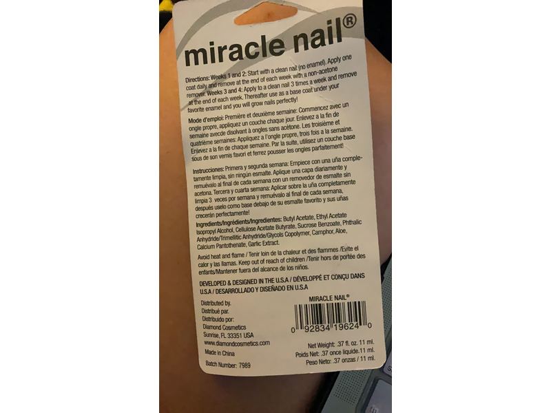 Diamond Dotz Miracle Nail Hardener, 0.37 fl oz/11 mL