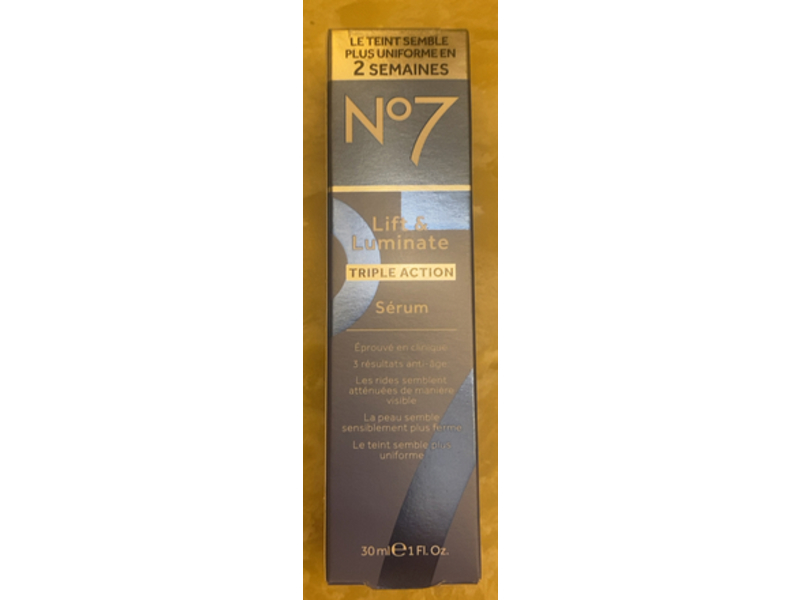 No7 Lift & Luminate Triple Action Serum, 1 fl oz/30 mL