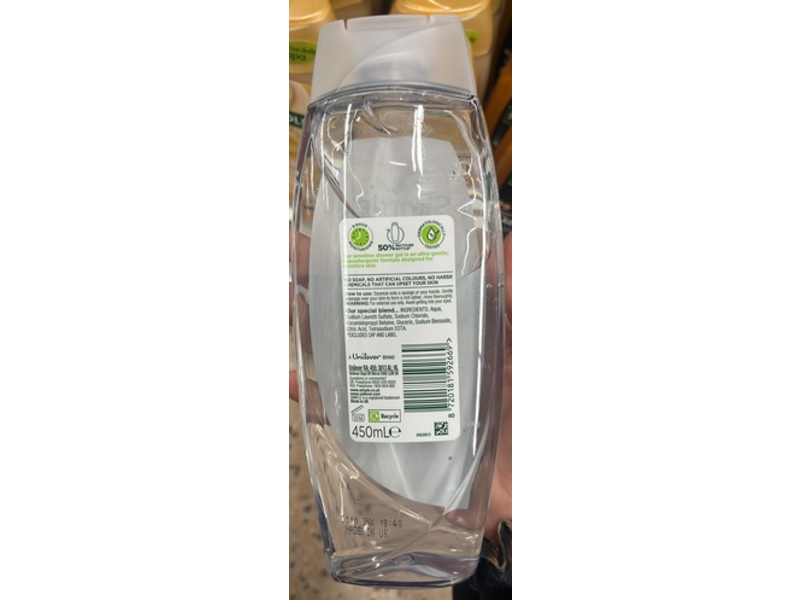 Simple Sensitive Shower Gel, 450 mL
