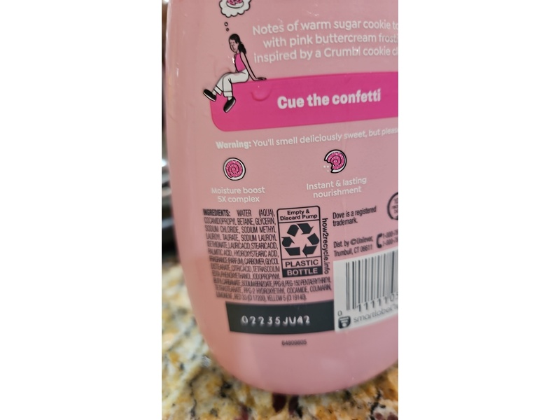 Dove x Crumbl Hand Wash, Confetti Cake, 12 fl oz, 2 Pack