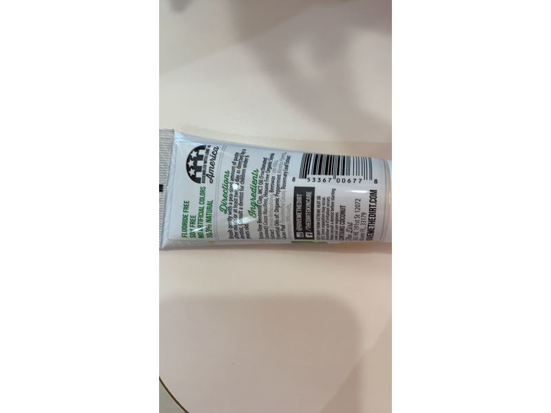 The Dirt Coconut Oil Toothpaste, Cacao Mint, 35g