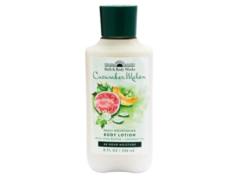 Bath & Body Works Daily Nourishing Body Lotion, Cucumber Melon, Shea Butter + Coconut Oil, 8 fl oz/236 mL