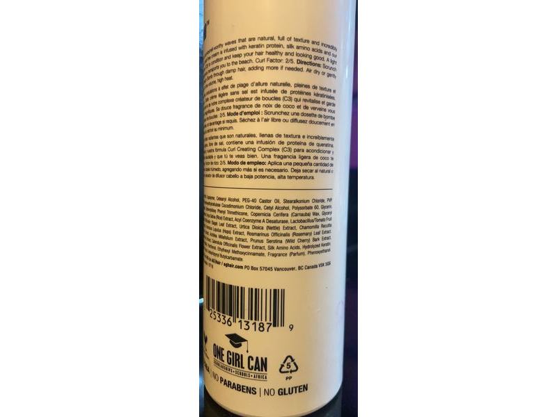 Ag Hair Care Beach Bomb Tousled Texture, Curl, 5.4 fl oz/158 mL