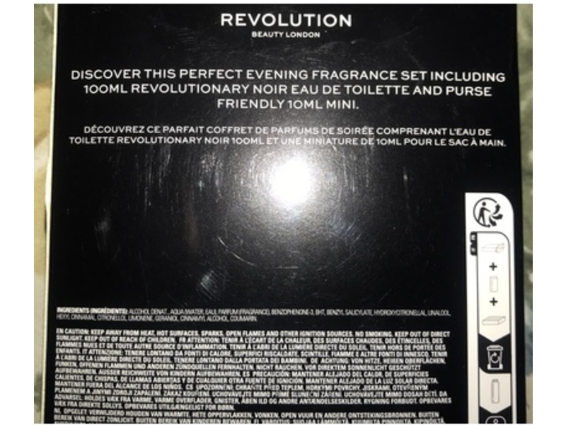 Revolution Beauty London Revolutionary Noir Eau De Toilette Set