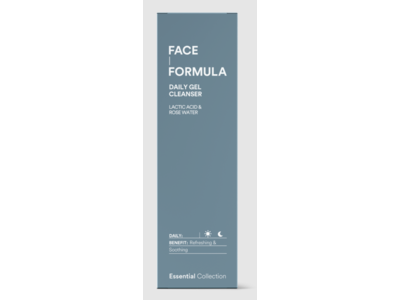 Essential Collection Face Formula Daily Gel Cleanser, Latic Acid & Rose Water, 200 mL