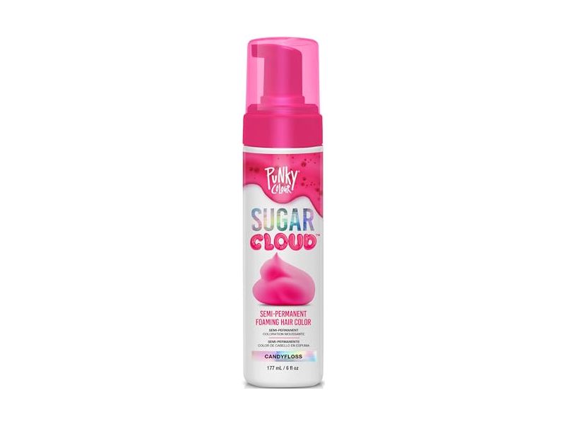 Punky Sugar Cloud Semi-Permanent Foam Hair Color, Candyfloss, 6 fl oz/177 mL