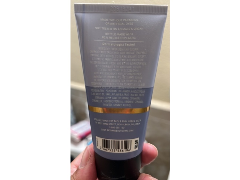 Bath & Body Works Aromatherapy Sleep Ultimate Hydration Body Cream, Lavender + Vanilla, 2.5 oz/70 g