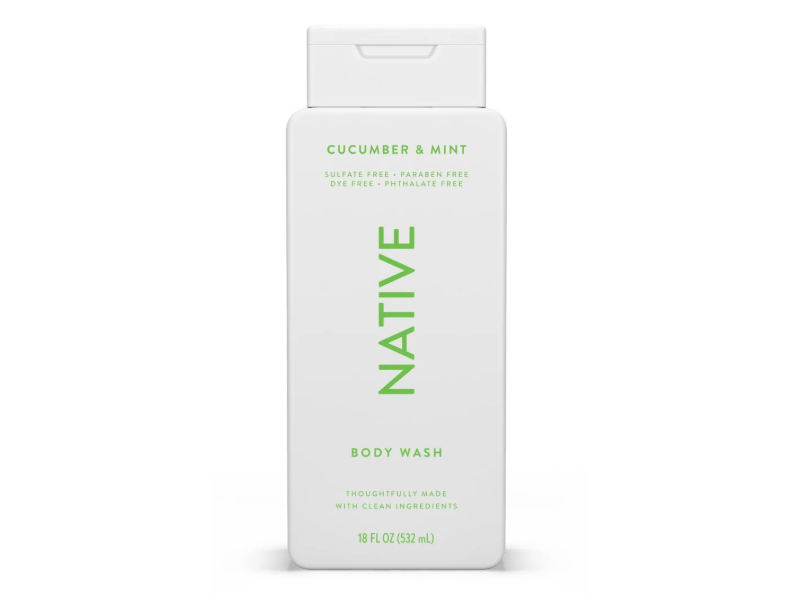 Native Body Wash, Cucumber & Mint, 36 fl oz/1064 mL