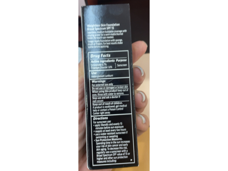 Bobbi Brown Weightless Skin Foundation, SPF 15 Natural, 1 fl oz/30 mL