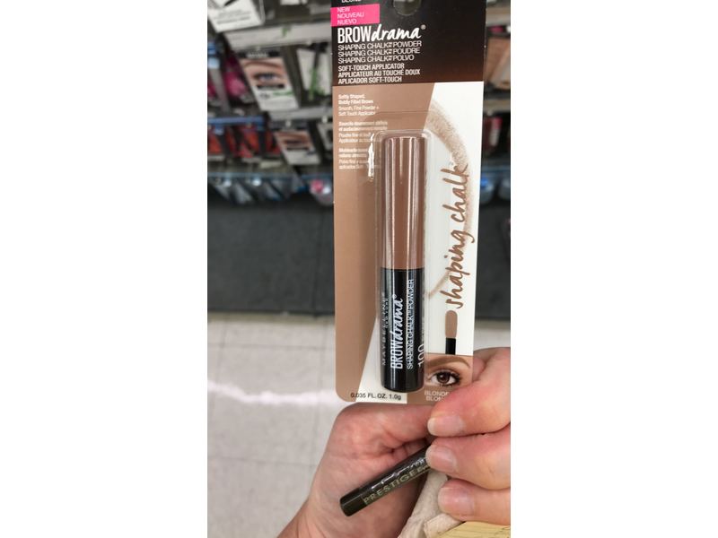 Maybelline Brow Drama Shaping Chalk Powder, Blonde, 0.035 fl. oz.