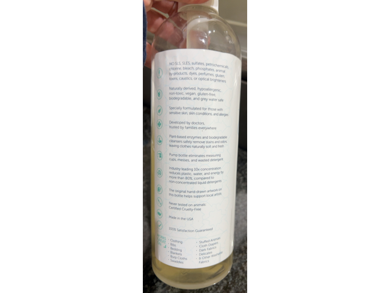 Puracy Natural Baby Laundry Detergent, Free & Clear, 96 Loads, 24 fl oz/710 mL