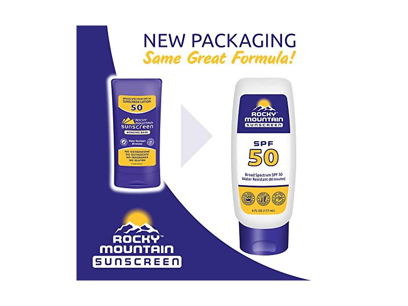 Rocky Mountain Sunscreen Lotion, SPF 50, 6 fl oz/177 mL