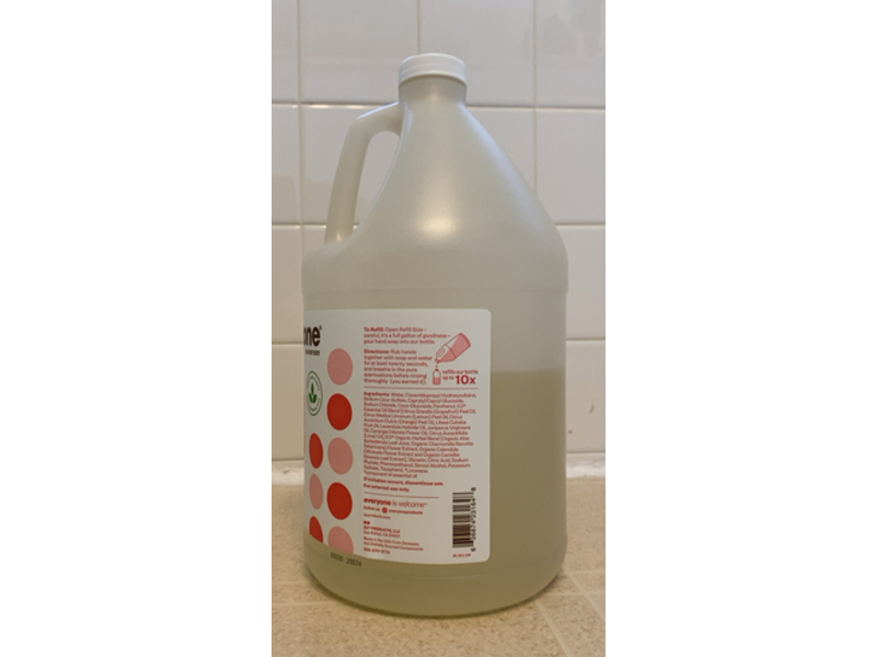 Everyone Gentle & Nourishing Hand Soap, Ruby Grapefruit, 128 fl oz/3.8 L