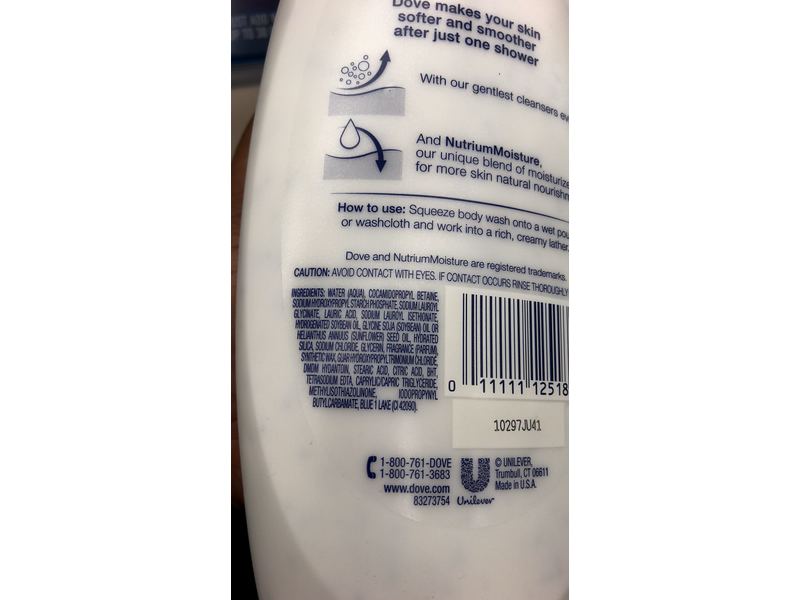 Dove Gentle Exfoliating Nourishing Body Wash 22 fl oz/650 mL