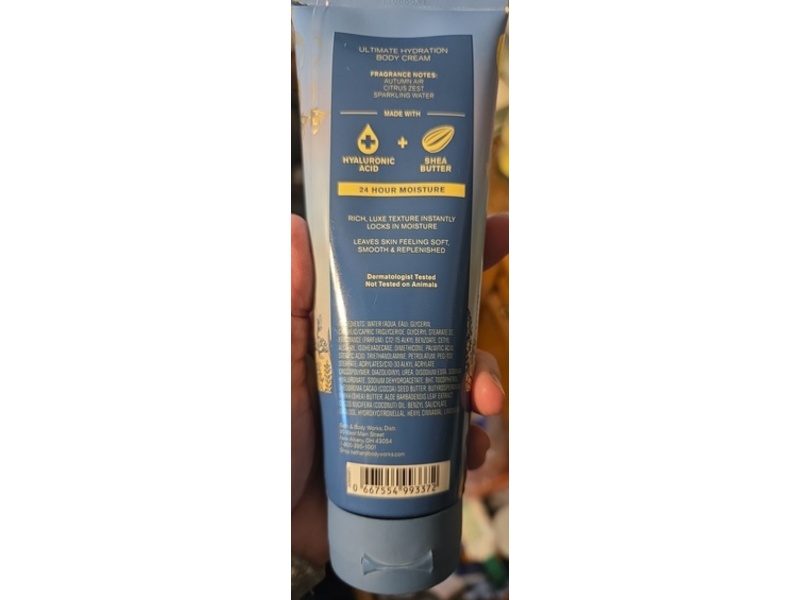 Bath & Body Works Ultimate Hydration Body Cream, Lakeside Citrus, 8 oz/226 g