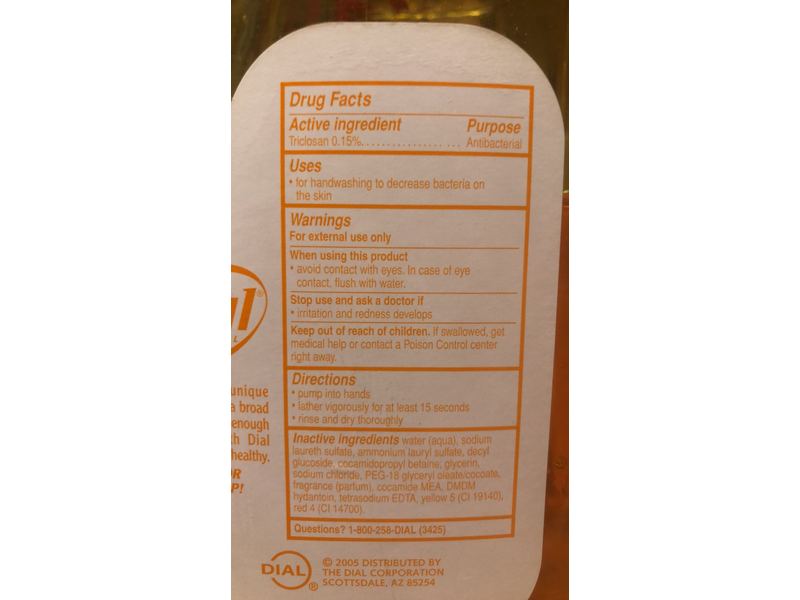 Dial Antibacterial Hand Soap, 80 fl oz Refill