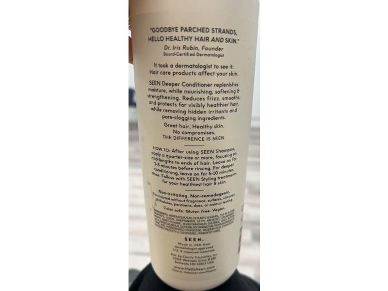 SEEN Deeper Conditioner, Fragrance Free, 33.8 fl oz/1 L