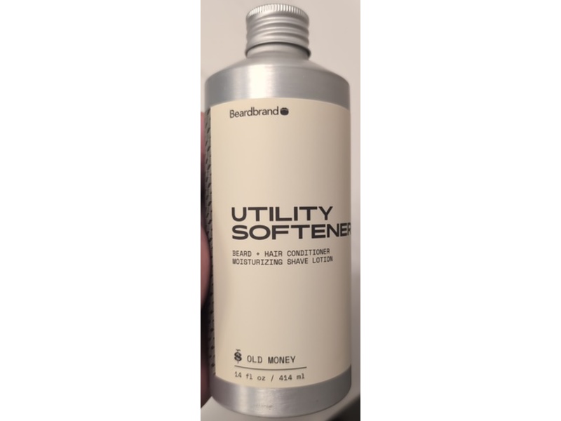 Beardbrand Utility Softener Beard + Hair Conditioner Moisturizing Shave Lotion, Old Money, 14 fl oz/414 mL