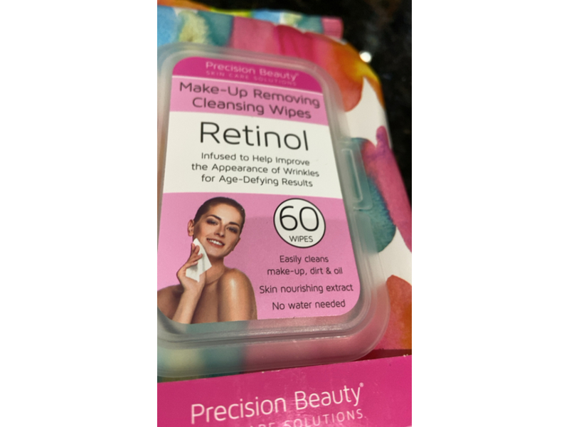 Retinol Precision Beauty Make-Up Remover Wipes, 60 Count
