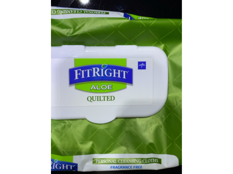 Fitright Personal Cleansing Cloths, Aloe, 48 Count