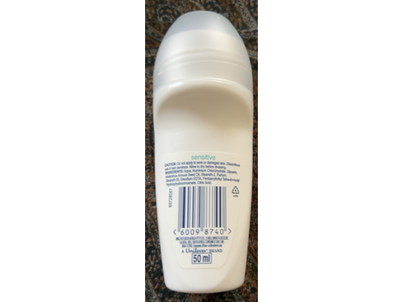 Dove Sensitive 48h Moisturising Cream Antiperspirant, 50 mL