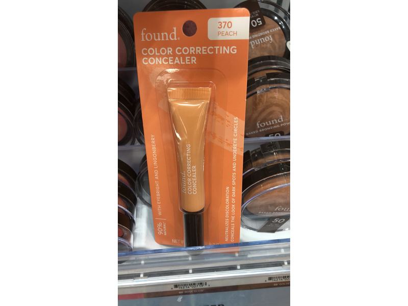 Found Color Correcting Concealer, Peach, 0.25 oz